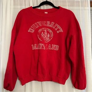 Vintage University of Maryland Crewneck Sweatshirt